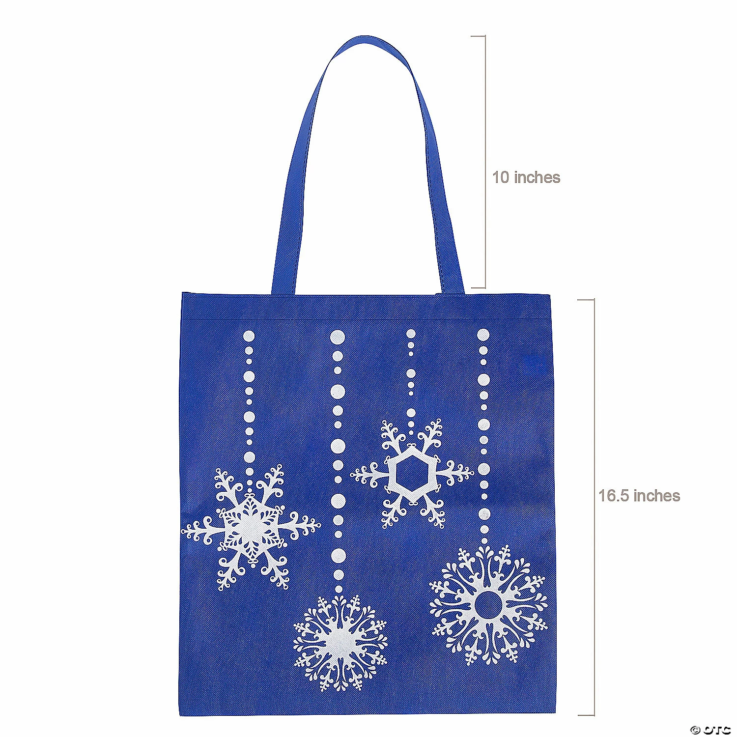 New π₯ 15 1/4" x 16 1/2" Large Nonwoven Blue Snowflake Tote Bags - 12 Pc. π― 4 New π₯ 15 1/4" x 16 1/2" Large Nonwoven Blue Snowflake Tote Bags - 12 Pc. π― - Image 2