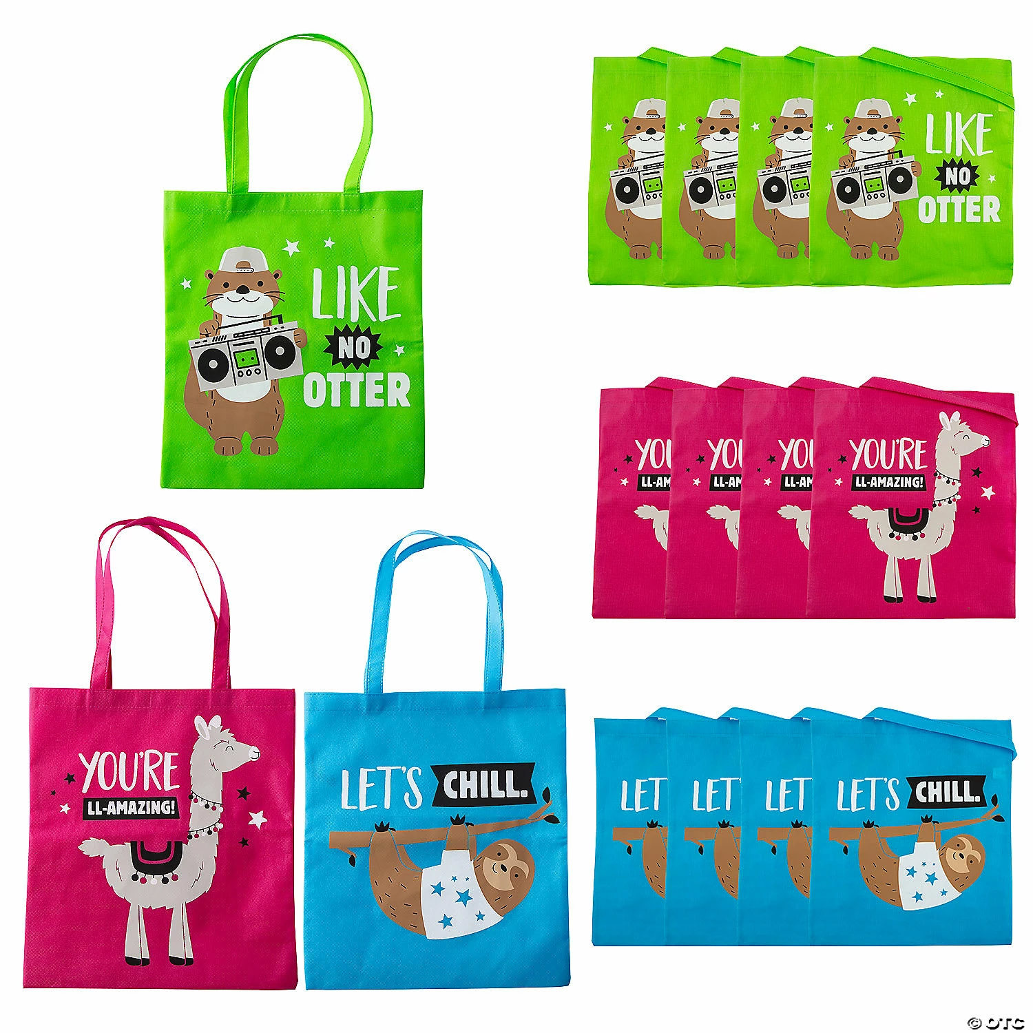 Hot Sale ✔️ 15" x 17" Large Funtastic Animal Nonwoven Tote Bags - 12 Pc. ❤️ 3 Hot Sale ✔️ 15" x 17" Large Funtastic Animal Nonwoven Tote Bags - 12 Pc. ❤️