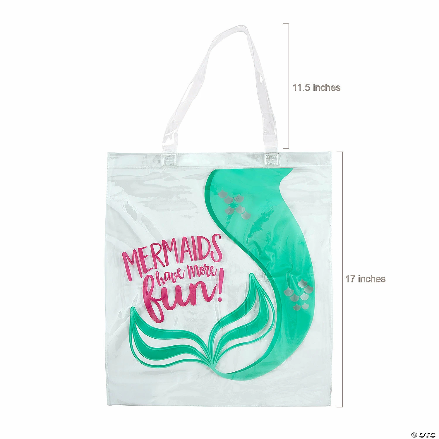 Hot Sale ๐ฏ 15" x 17" Large Mermaid Sparkle Clear Vinyl Tote Bags - 12 Pc. ๐ 4 Hot Sale ๐ฏ 15" x 17" Large Mermaid Sparkle Clear Vinyl Tote Bags - 12 Pc. ๐ - Image 2