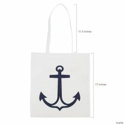 Buy ❤️ 15" x 17" Large Nonwoven White Anchor Tote Bags - 12 Pc. ⭐ 5 Buy ❤️ 15" x 17" Large Nonwoven White Anchor Tote Bags - 12 Pc. ⭐ -Deals Supplies Store 15 x 17 large nonwoven white anchor tote bags 12 pc 14 2070 a01