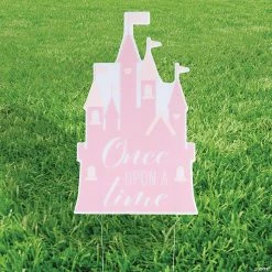 Top 10 🎁 15" x 24" Pink Princess Castle Yard Sign ⌛