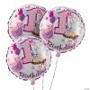 Best deal ✨ 1st 🎂 Birthday Cupcake Sprinkles 18" Mylar Balloon Set - 3 Pc. 🧨