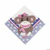 Cheap ✔️ 1st 🎂 Birthday Miss Sock Monkey Luncheon Napkins - 16 Pc. 👍 -Deals Supplies Store 1st birthday miss sock monkey luncheon napkins 16 pc 13614987