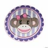 Brand new 🔔 1st 🥳 Birthday Party Miss Sock Monkey Paper Dessert Plates - 8 Ct. 😉 -Deals Supplies Store 1st birthday party miss sock monkey paper dessert plates 8 ct 13616105