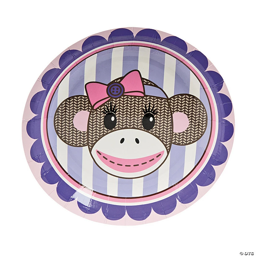 Brand new π 1st π₯³ Birthday Party Miss Sock Monkey Paper Dessert Plates - 8 Ct. π 3 Brand new π 1st π₯³ Birthday Party Miss Sock Monkey Paper Dessert Plates - 8 Ct. π