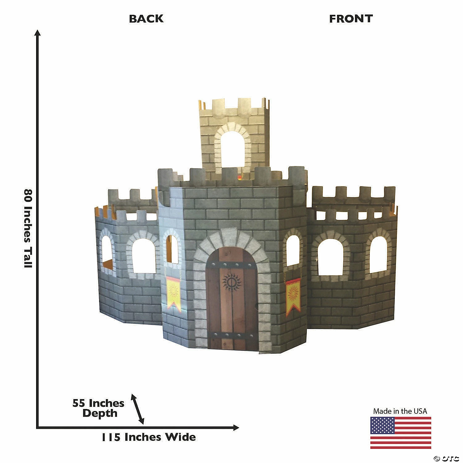 Wholesale ๐ฅฐ 3D Castle Cardboard Stand-Up Playhouse ๐ฅ 4 Wholesale ๐ฅฐ 3D Castle Cardboard Stand-Up Playhouse ๐ฅ - Image 2