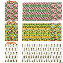 Best Sale 🎉 5 3/4" x 8" Bulk Luau Party Paper Treat Bag Assortment - 50 Pc. 🔔