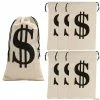 Cheapest 🛒 6" x 10" Large Dollar Sign Canvas Drawstring Bags - 6 Pc. 🥰 -Deals Supplies Store 6 x 10 large dollar sign canvas drawstring bags 6 pc 13952012