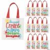 Best deal 😀 6" x 6" Mini Nonwoven Little Artist Tote Bags - 12 Pc. 😍