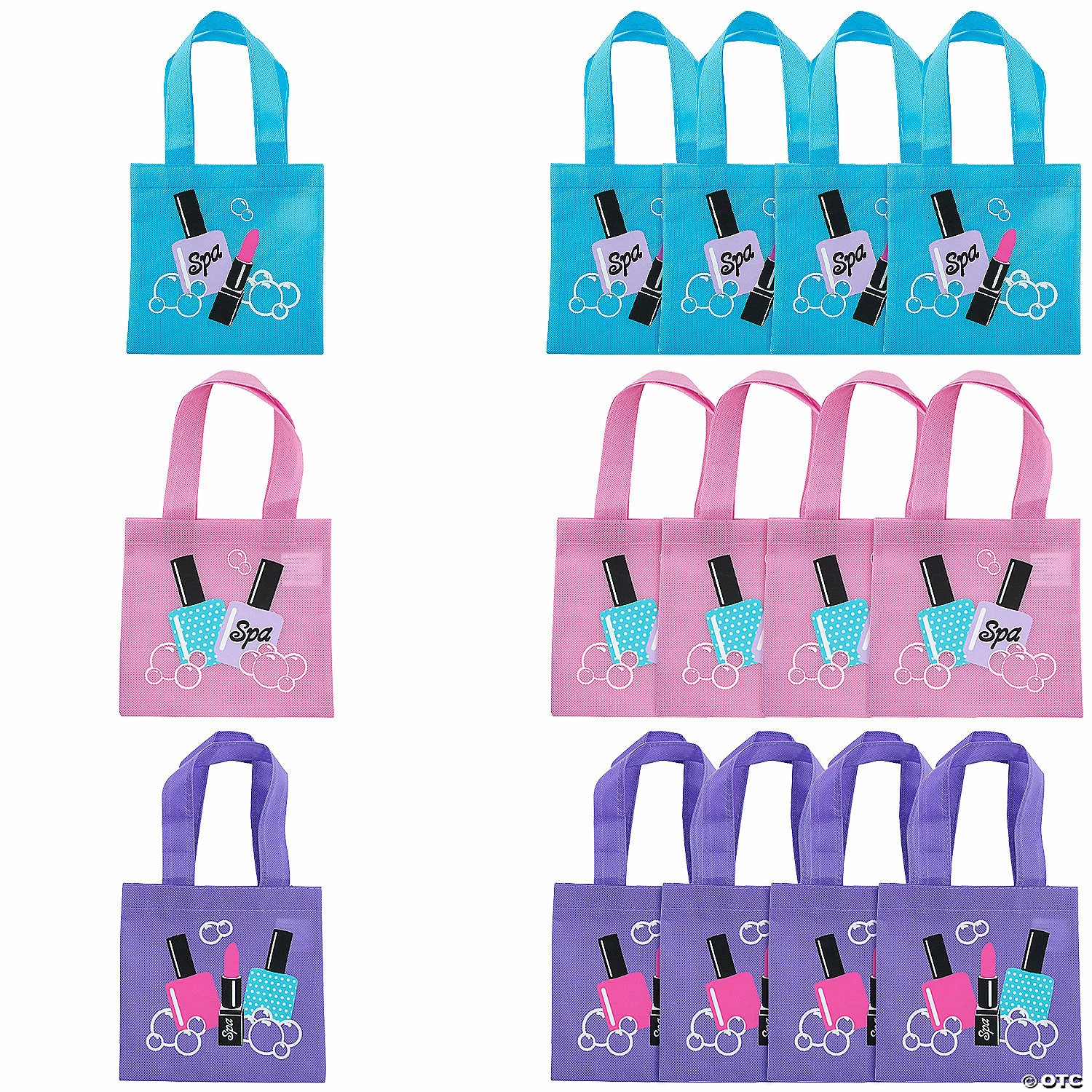 Best Pirce π 6" x 6" Mini Spa Party Nonwoven Tote Bags - 12 Pc. π― 3 Best Pirce π 6" x 6" Mini Spa Party Nonwoven Tote Bags - 12 Pc. π―
