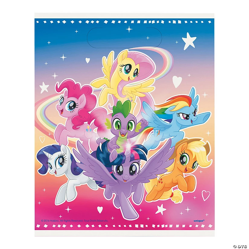 Flash Sale π 7 1/2" x 11" Medium My Little Ponyβ’ Magic Plastic Goody Bags - 8 Pc. β 3 Flash Sale π 7 1/2" x 11" Medium My Little Ponyβ’ Magic Plastic Goody Bags - 8 Pc. β