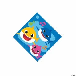 Best Sale 🤩 Baby Shark Beverage Napkins - 16 Pc. 🔥
