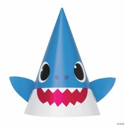 Coupon 💯 Baby Shark Cone Party Hats - 8 Pc. 🌟