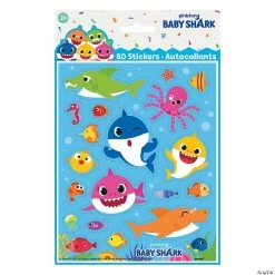 Cheapest 🌟 Baby Shark Sticker Sheets - 4 Pc. 🎉