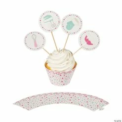 Promo 🌟 Baking Party Cupcake Wrappers & Picks- 100 Pc. 💯
