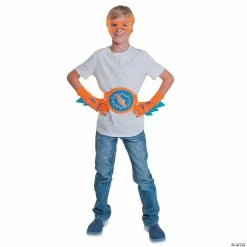 Cheapest 🔔 Blue & Orange Superhero Accessories - 4 Pc. ⭐