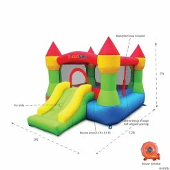 New 👍 Bounceland Castle Bounce House with Hoop & Slide ✨ -Deals Supplies Store bounceland castle bounce house with hoop and slide14097506 a02