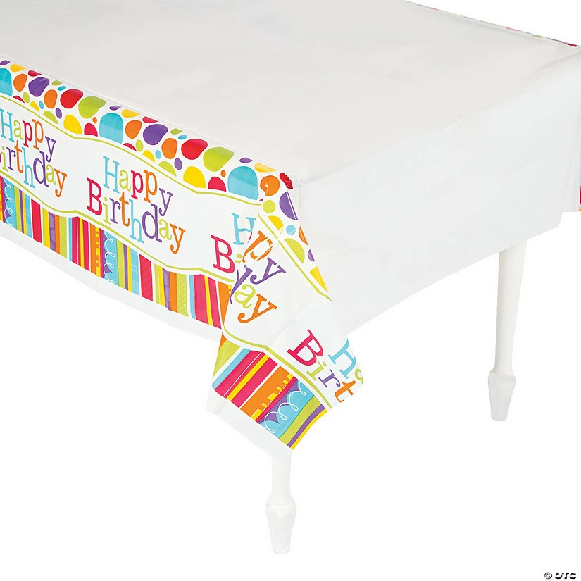 Budget β Bright & Bold Happy π₯³ Birthday Tablecloth π― 3 Budget β Bright & Bold Happy π₯³ Birthday Tablecloth π―