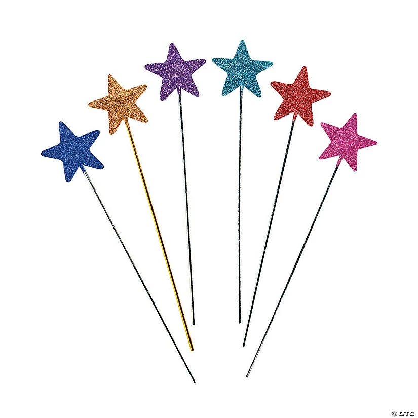 Wholesale π Bright & Glittery Star Wands- 12 Pc. π 3 Wholesale π Bright & Glittery Star Wands- 12 Pc. π