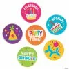 Top 10 👍 Bright 🥳 Birthday Buttons - 24 Pc. 👏