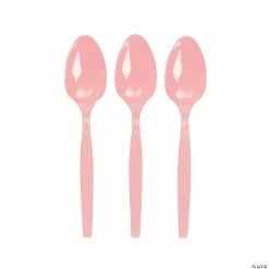 Cheap 🔔 Bulk Solid Color Plastic Spoons - 50 Ct. ❤️