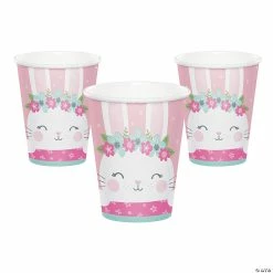 Best Sale 😍 Bunny Party Pink & Floral Paper Cups - 8 Pc. 🔔