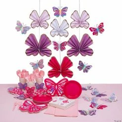Hot Sale 🛒 Butterfly Party Tableware Kit for 24 Guests 🌟