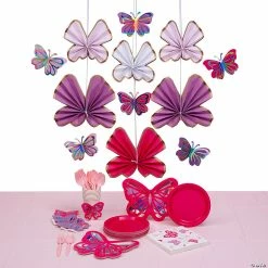 Flash Sale 🌟 Butterfly Party Tableware Kit for 8 Guests 🥰