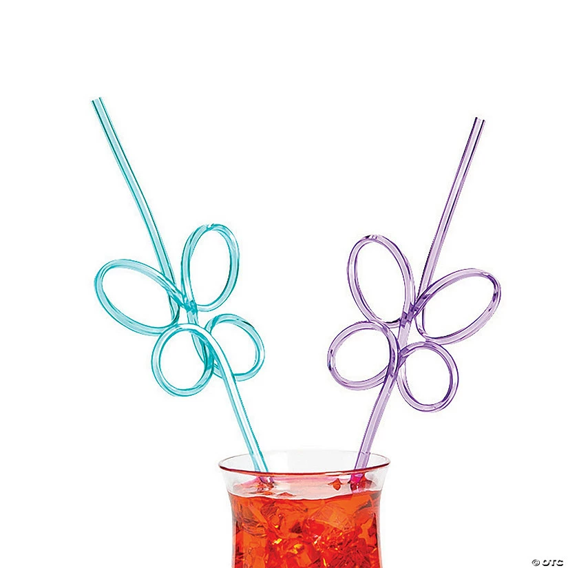 Cheapest ❤️ Butterfly Silly Straws - 12 Pc. ❤️ 3 Cheapest ❤️ Butterfly Silly Straws - 12 Pc. ❤️