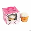 Discount 🎉 Polka Dot Cupcake Box with Handle - 12 Pc. ✨