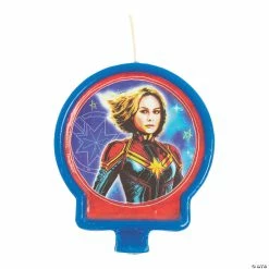 Discount 🎁 Captain Marvel™ 🎂 Birthday Candle 😍