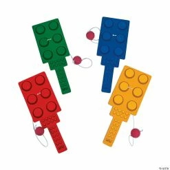 New ⭐ Color Brick Party Paddleball Games - 12 Pc. ✨
