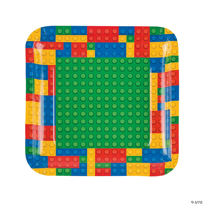 Buy π Color Brick Party Paper Dinner Plates - 8 Ct. π 3 Buy π Color Brick Party Paper Dinner Plates - 8 Ct. π