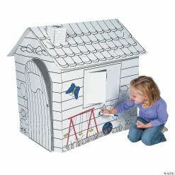 Best Sale 🎁 Color Your Own Playhouse ❤️ -Deals Supplies Store color your own playhouse13669859 a02