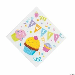 Flash Sale 🧨 Cupcake Sprinkles Luncheon Napkins - 16 Pc. 🎁