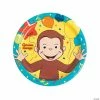 Discount ❤️ Curious George® Paper Dinner Plates - 8 Ct. 🛒