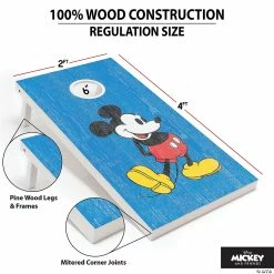 Discount 🧨 Disney Mickey & Minnie Regulation Size Cornhole Set by GoSports - Includes 8 Bean Bags and Portable Carrying Case 👍 -Deals Supplies Store disney mickey and minnie regulation size cornhole set by gosports includes 8 bean bags and portable carrying case14105422 a02