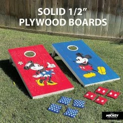 Discount 🧨 Disney Mickey & Minnie Regulation Size Cornhole Set by GoSports - Includes 8 Bean Bags and Portable Carrying Case 👍 -Deals Supplies Store disney mickey and minnie regulation size cornhole set by gosports includes 8 bean bags and portable carrying case14105422 a03