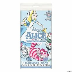 Hot Sale 🔔 Disney’s Alice in Wonderland Plastic Tablecloth 🔥 -Deals Supplies Store disney s alice in wonderland plastic tablecloth13958689 a01