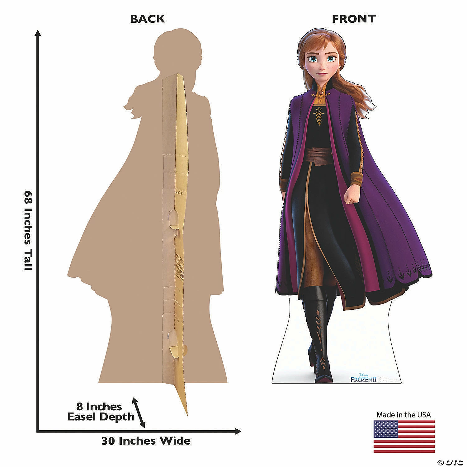 Buy 💯 Disney’s Frozen II Anna Life-Size Cardboard Stand-Up 👍 4 Buy 💯 Disney’s Frozen II Anna Life-Size Cardboard Stand-Up 👍 - Image 2