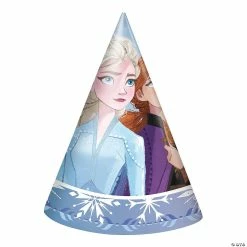 Best Sale 🎁 Disney’s Frozen II Elsa & Anna Cone Party Hats - 8 Pc. ❤️ -Deals Supplies Store disney s frozen ii elsa and anna cone party hats 8 pc 13942637 a01