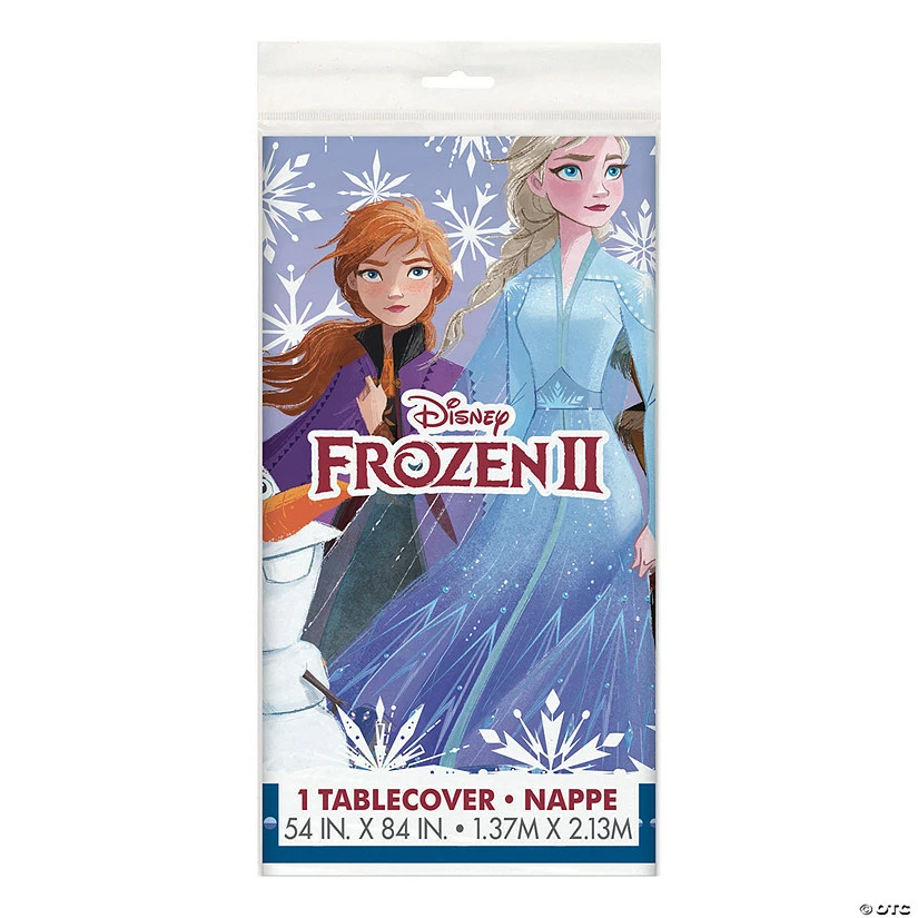 New โ๏ธ Disneyโs Frozen II Snowflake Plastic Tablecloth ๐ 3 New โ๏ธ Disneyโs Frozen II Snowflake Plastic Tablecloth ๐