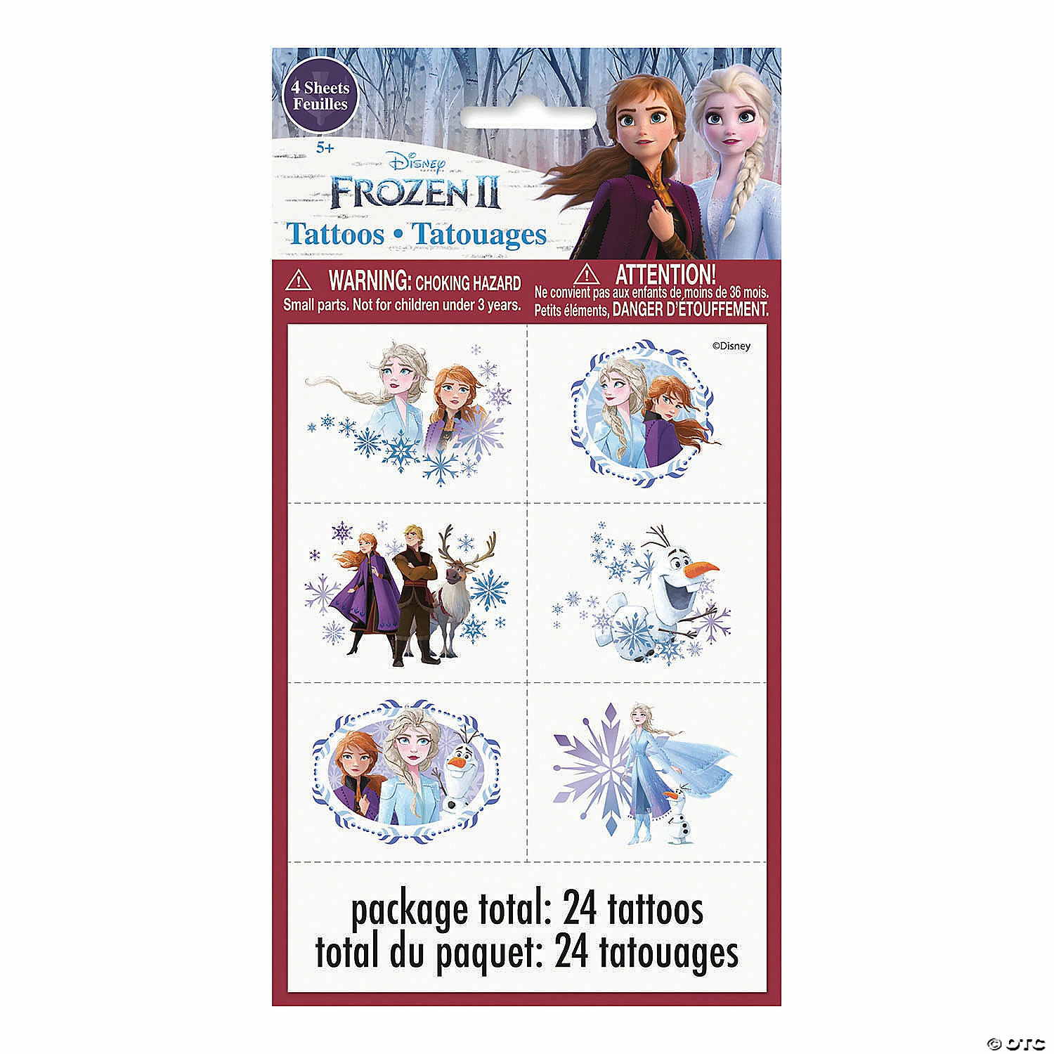 Hot Sale ๐ Disneyโs Frozen II Temporary Tattoos - 24 Pc. ๐ 3 Hot Sale ๐ Disneyโs Frozen II Temporary Tattoos - 24 Pc. ๐