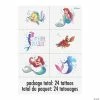 Best Sale 🎁 Disney’s The Little Mermaid™ Temporary Tattoos - 24 Pc. 🧨 -Deals Supplies Store disney s the little mermaid temporary tattoos 24 pc 13936395