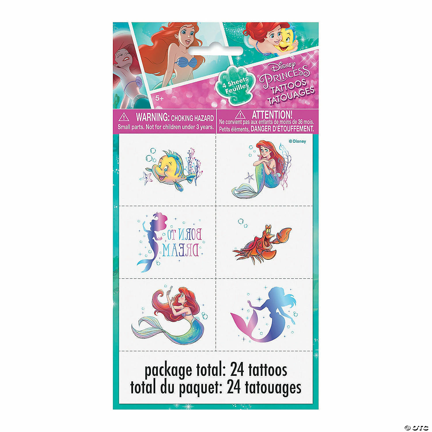Best Sale 🎁 Disney’s The Little Mermaid™ Temporary Tattoos - 24 Pc. 🧨 4 Best Sale 🎁 Disney’s The Little Mermaid™ Temporary Tattoos - 24 Pc. 🧨 - Image 2
