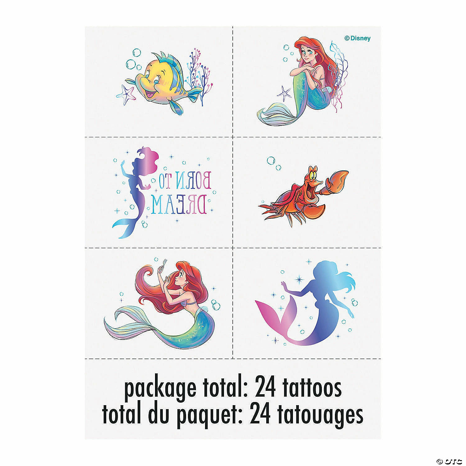 Best Sale 🎁 Disney’s The Little Mermaid™ Temporary Tattoos - 24 Pc. 🧨 3 Best Sale 🎁 Disney’s The Little Mermaid™ Temporary Tattoos - 24 Pc. 🧨
