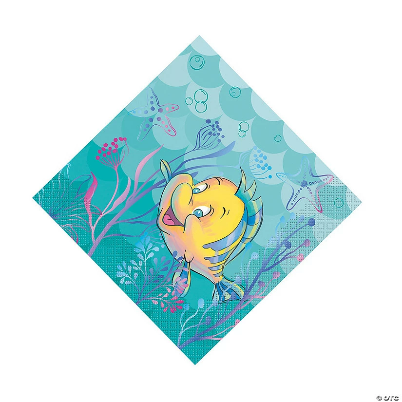 Hot Sale ✨ Disney The Little Mermaid™ Ariel Luncheon Napkins - 16 Pc. ❤️ 3 Hot Sale ✨ Disney The Little Mermaid™ Ariel Luncheon Napkins - 16 Pc. ❤️