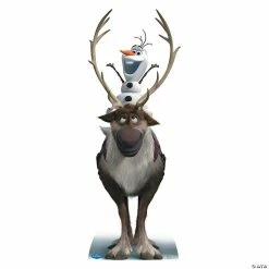 Buy 🎁 Disney's Frozen Sven & Olaf Life-Size Cardboard Stand-Up 🥰