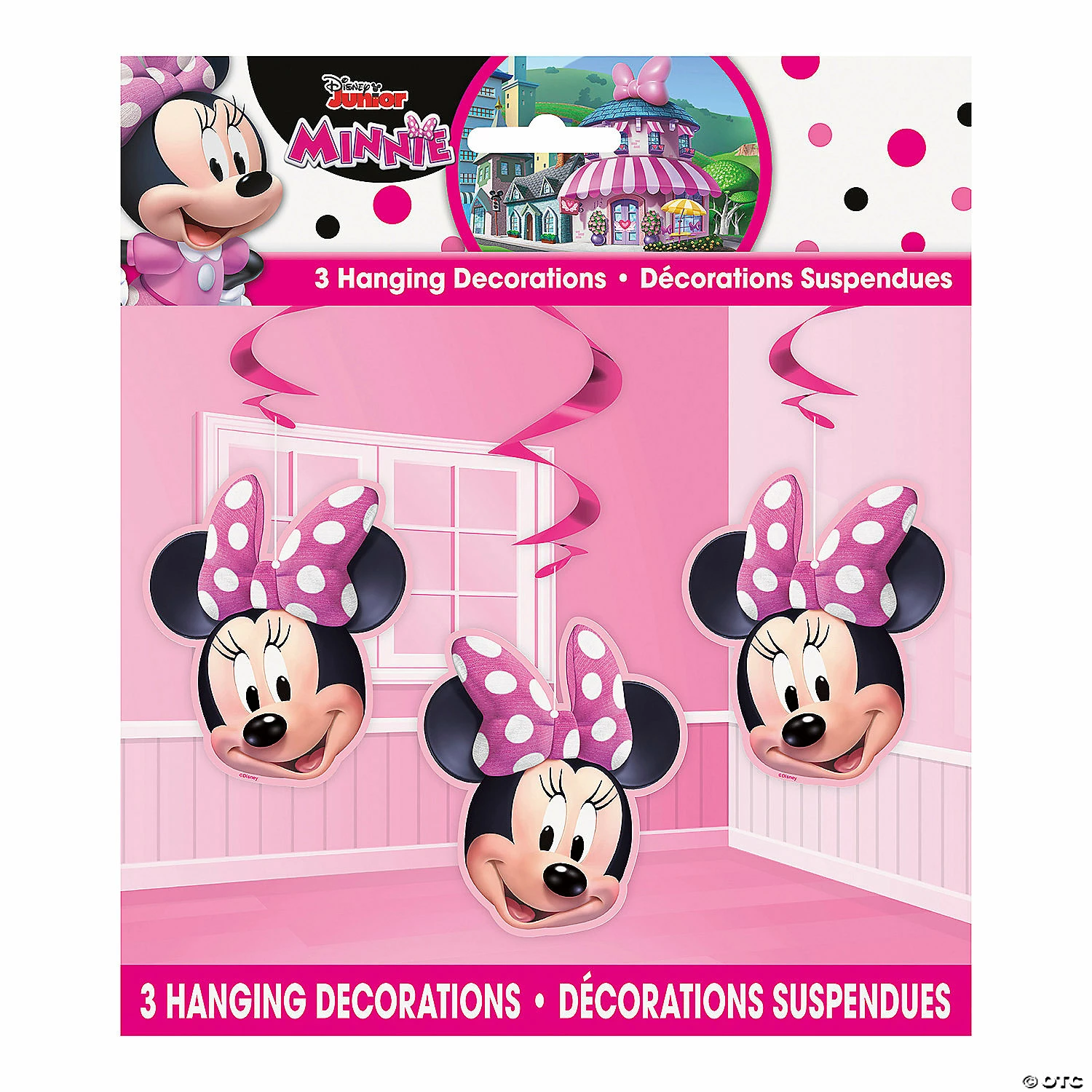 Brand new ✔️ Disney's Minnie Mouse Hanging Swirl Decorations - 3 Pc. ❤️ 3 Brand new ✔️ Disney's Minnie Mouse Hanging Swirl Decorations - 3 Pc. ❤️