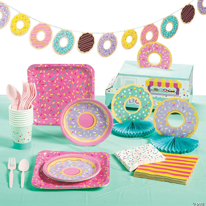Best Pirce β¨ Donut Party Tableware Kit for 8 𧨠3 Best Pirce β¨ Donut Party Tableware Kit for 8 π§¨